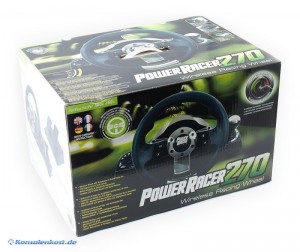 Xbox 360 - Power Racer 270 Wireless Racing Wheel (NEU & OVP)
