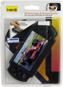 PSP - PSP Slim Silicone Case+SceenProt. black (NEU & OVP)