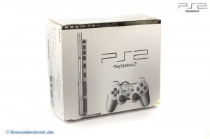 Playstation 2 - Konsole Slim #silber (mit OVP) (gebraucht)