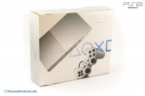 Playstation 2 - Konsole Slim 2G #silber (mit OVP) (gebraucht)