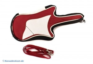 GameBoy Advance - Tasche Gitarre #rot-wei� (gebraucht)
