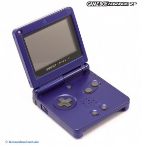 GBA/GameBoy Advance SP Konsole inkl. Netzteil #Dark Blue (gebraucht)