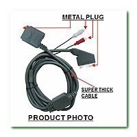 Xbox 360 - XBOX 360 RGB Cable mit Cinch Audio Out [Dragon] (NEU & OVP)