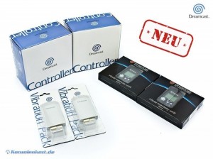 Dreamcast - 2 Controller + 2 Vibration + 2 VMU (schwarz) (NEU & OVP) Dreamcast - 2 Controller + 2 Vibration + 2 VMU (schwarz) (NEU & OVP)