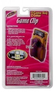GameBoy Color - Game Clip - G�rtel Clip -transparent/lila- (NEU & OVP)