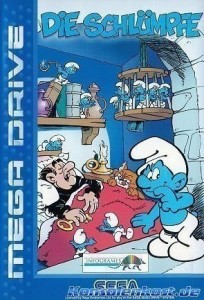 Mega Drive - Die Schl�mpfe (mit OVP) (gebraucht)