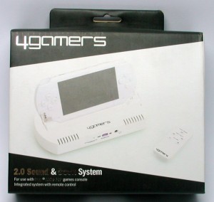PSP - 2.0 Sound und Dock System Lautsprecher # #wei� [4gamers] (gebraucht)