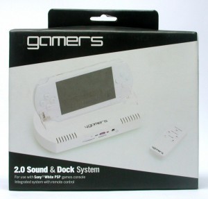 PSP - 2.0 Sound und Dock System Lautsprecher # #wei� [4gamers] (gebraucht)