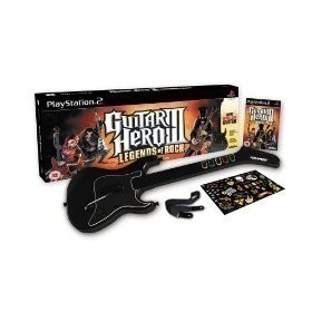 PS2 - Guitar Hero III Legends of Rock Bundle (Wireless Guitar) (Gebraucht) ohne Spiel