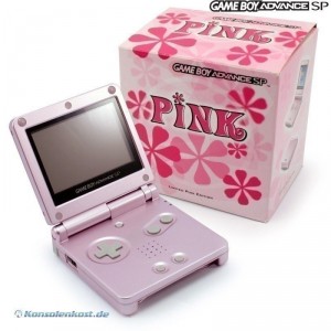 GBA/GameBoy Advance SP Konsole inkl. Netzteil #Pink (in OVP) (gebraucht)