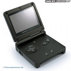 GBA/GameBoy Advance SP Konsole inkl. Netzteil #Schwarz (gebraucht)