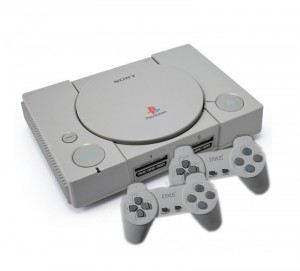Playstation 1 - Konsole + 2 Controller (gebraucht)