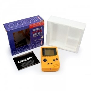 GameBoy - Konsole #Gelb / Banana Jim (mit OVP) (Verpackung ist leicht besch�digt) (gebraucht)