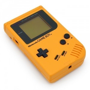 GameBoy - Konsole #Gelb / Banana Jim (mit OVP) (Verpackung ist leicht besch�digt) (gebraucht)