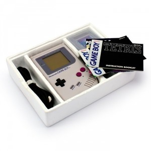 GameBoy - Konsole #Grau (mit OVP) (inkl. Tetris & Link-Kabel & Original Kopfh�rer) (gebraucht)