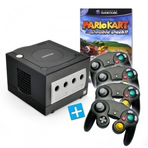 GameCube - Mario Kart Bundle (inkl. Konsole Black/Schwarz, 4 Controller & Zubeh�r)