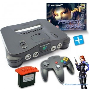 N64 - Konsole + Perfect Dark + Expansion Pak + Controller (gebraucht)