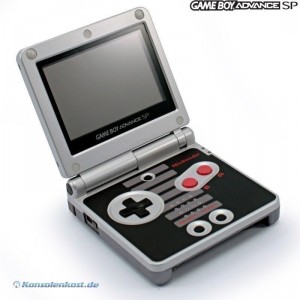 GBA/GameBoy Advance SP Konsole inkl. Netzteil #Classic NES Edition (2. Wahl / Starke Gebrauchsspuren) (gebraucht)