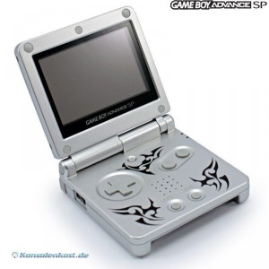GBA/GameBoy Advance SP Konsole inkl. Netzteil #Tribal AGS-101 (gebraucht)
