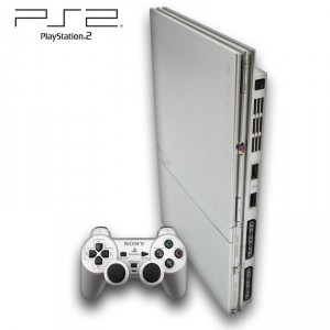 Playstation 2 - Konsole Slim #silber (inkl. Dual Shock Controller & Zubeh�r) (gebraucht)