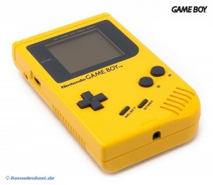 GameBoy - Konsole #Gelb / Banana Jim (mit Pixelfehler) (gebraucht)