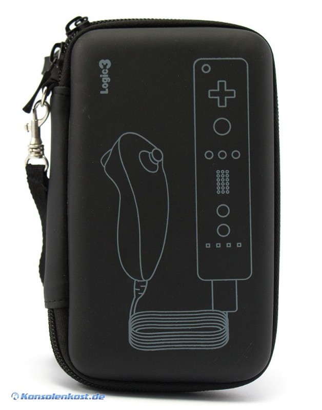 Wii Tasche / Carry Case / Travel Bag für Remote & Nunchuk schwarz