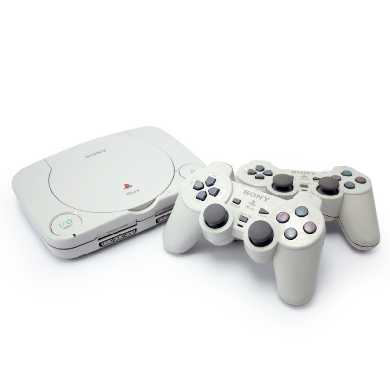 Playstation 1 Psone Konsole 2 Original Sony Dualshock Controller On Popscreen
