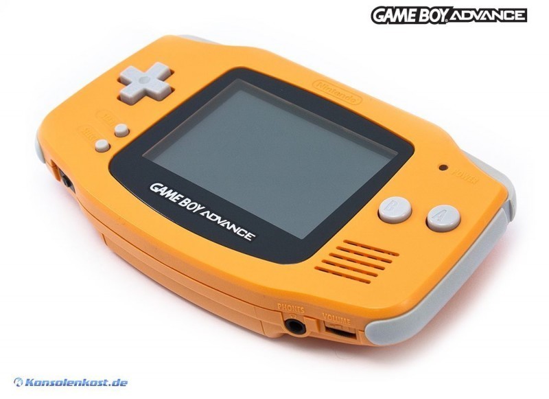 gameboy advance konsole #orange (wie neu, mit neuem display!